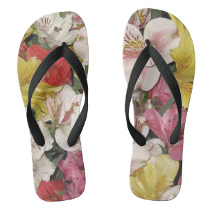 Farbige Blumenbouquet Badesandalen