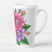 Farbige Blumenbouquet Milchtasse (Rechts)