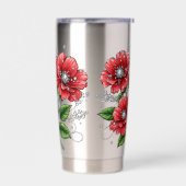 Farbige Blumenbouquet Thermobecher (Links)