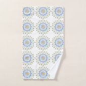 Farbige Blumendesigns Badhandtuch Set (Handtuch)