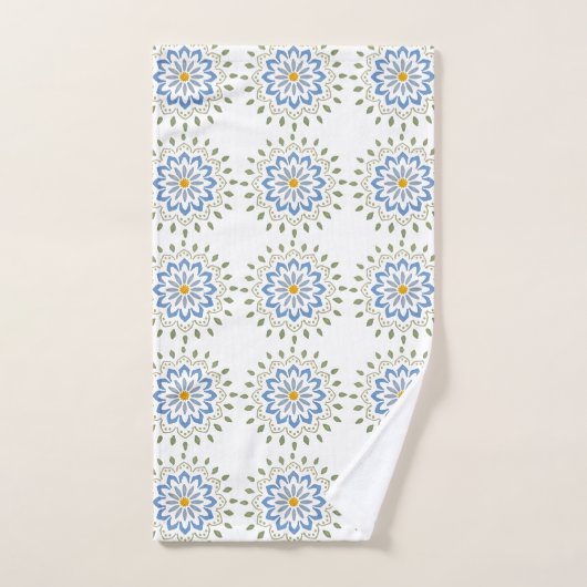 Farbige Blumendesigns Badhandtuch Set (Handtuch)