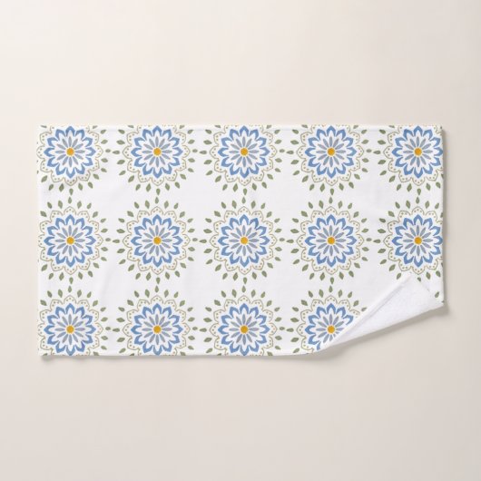 Farbige Blumendesigns Badhandtuch Set (Handtuch)