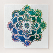 Farbige Blumendesigns Puzzle (Horizontal)