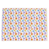 Farbige Blumendrucke Große Geschenktüte (Vorderseite)