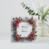 Farbige Blumenkranz Hochzeit (Stehend Vorderseite)