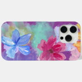 Farbige Blumenkunst Case-Mate iPhone Hülle (Rückseite (Horizontal))