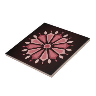 FARBIGE BLUMENKUNST GESCHENK TOCHTER MUTTER CHEFIN FLIESE