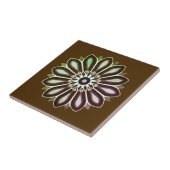FARBIGE BLUMENKUNST GESCHENK TOCHTER MUTTER CHEFIN FLIESE (Seite)
