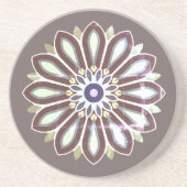FARBIGE BLUMENKUNST GESCHENK TOCHTER MUTTER CHEFIN GETRÄNKEUNTERSETZER (Vorne)