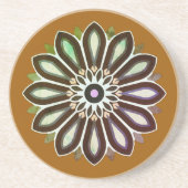 FARBIGE BLUMENKUNST GESCHENK TOCHTER MUTTER CHEFIN GETRÄNKEUNTERSETZER (Vorne)