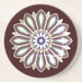 FARBIGE BLUMENKUNST GESCHENK TOCHTER MUTTER CHEFIN GETRÄNKEUNTERSETZER (Vorne)