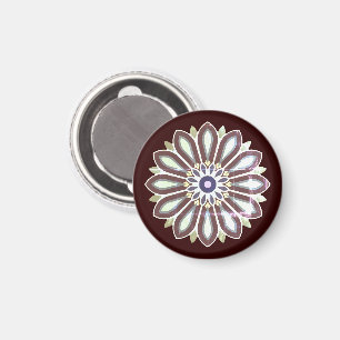 FARBIGE BLUMENKUNST GESCHENK TOCHTER MUTTER CHEFIN MAGNET