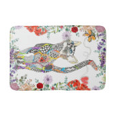 Farbige Blumenmatte Badematte (Vorderseite)