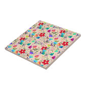 Farbige Blumenmuster-Blätter Foliage Fliese (Seite)