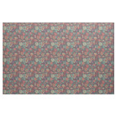 Farbige Blumenmuster im Cartoon-Stil Stoff (Fat Quarter (45,7 x 55,9 cm))