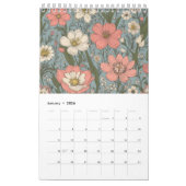 Farbige Blumenmuster Kalender (Jan 2026)