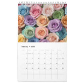 Farbige Blumenmuster Kalender (Feb 2026)
