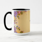 Farbige Blumenrahmen Tasse (Links)