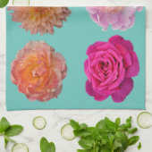 Farbige Blumenschrift Geschirrtuch (Gefaltet)