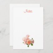 Farbige Blumenschrift Mitteilungskarte (Vorne/Hinten)