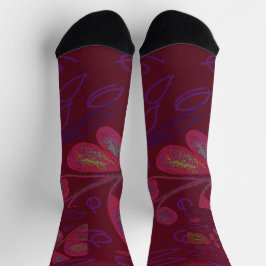 Farbige Blumensocken Socken