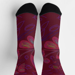 Farbige Blumensocken Socken