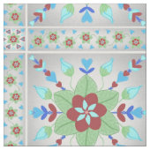 Farbige Blumenstoffe Stoff (Nahaufnahme)