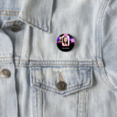 Farbige Blumenvorlage Button (Beispiel)