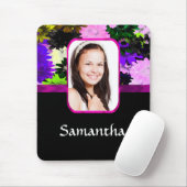 Farbige Blumenvorlage Mousepad (Mit Mouse)