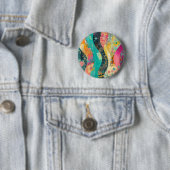 Farbige Blumenwelle Button (Beispiel)