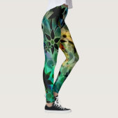 Farbige Blüte #2 Leggings (Rechts)