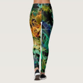 Farbige Blüte #2 Leggings (Rückseite)