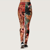 Farbige Blüte #3 Leggings (Rückseite)