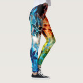 Farbige Blüte #4 Leggings (Rechts)