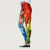 Farbige Blüte #4 Leggings (Links)