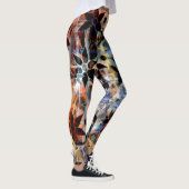 Farbige Blüte #5 Leggings (Rechts)