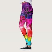 Farbige Blüte #8 Leggings (Links)