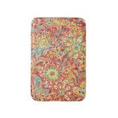 Farbige Blütenmatte Badematte (Vorderseite Vertikal)