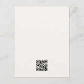 Farbige Bögen Boho-Hochzeitsdetails QR-Code Begleitkarte (Rückseite)