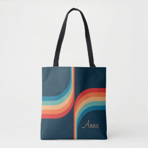 Farbige Bögen im Retro-Stil Tasche