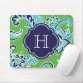 Farbige Bohemische Paisley Custom Monogram Mousepad (Mit Mouse)