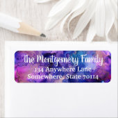 Farbige Bohemische Tinte Spritzer und Familienname (Insitu)