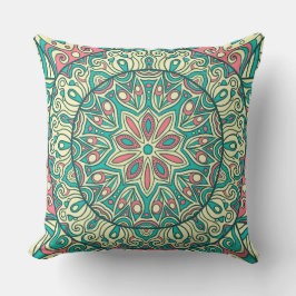 Farbige Boho Chic Floral Kissen