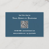 Farbige Boho-Feder-QR-Code-Kontaktgestaltung Visitenkarte (Rückseite)