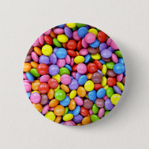 Farbige Bonbons Button