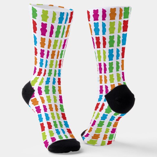 Farbige Bonbons Gummy Bären Socken (Gewinkelt)