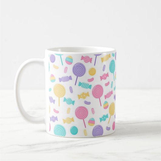 Farbige Bonbons Kaffeetasse (Links)