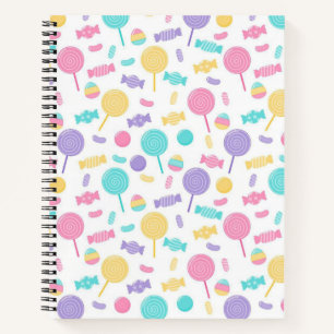 Farbige Bonbons Notizblock