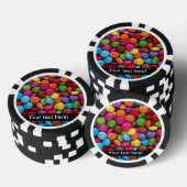 Farbige Bonbons Pokerchips (Stapel)