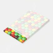 Farbige Bonbons Post-it Klebezettel (angewinkelt)
